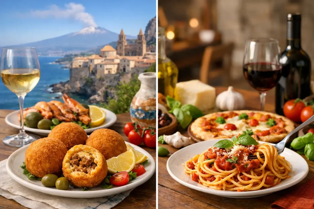 Restaurant sicilien ou trattoria italienne ?